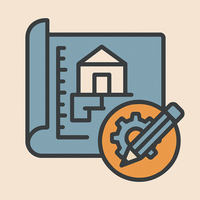 Gears icon for engineering projects